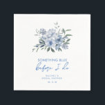 Elegant Something Blue Before I Do Bridal Shower Napkins<br><div class="desc">Elegant Something Blue Before I Do Bridal Shower Napkins</div>