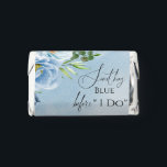 Elegant Something Blue Floral Bridal Shower Hershey's Miniatures<br><div class="desc">Elegant Something blue before I do watercolor floral designed Bridal Shower Hershey®'s Miniatures with baby blue flowers and greenery.</div>