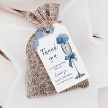 Elegant Something Blue Hydrangea Bridal Keepsake