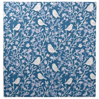 Elegant songbirds cloth napkin