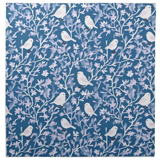 Elegant songbirds cloth napkin (Front)