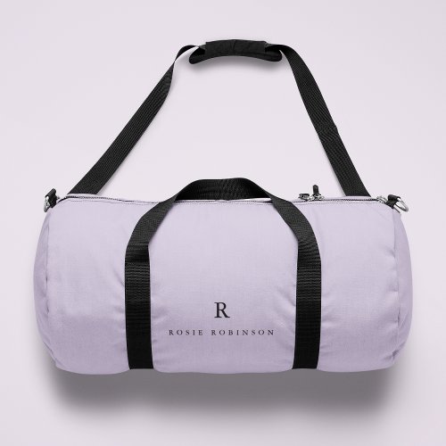 Elegant Sophisticated Classic Monogram Lilac Duffle Bag