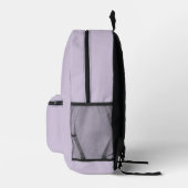 Elegant Sophisticated Classic Monogram Lilac Printed Backpack (Right)