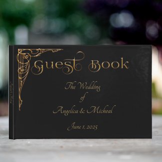 Elegant, Sophisticated Dramatic Black & Gold 