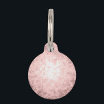 elegant sophisticated girly rose gold pattern pet ID tag<br><div class="desc">Minimalist,  modern and stylish design representing faux rose gold pattern.</div>