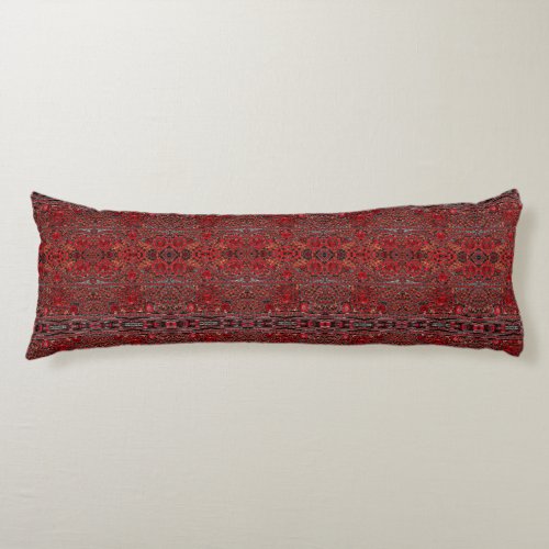 elegant sophisticated gold ruby red burgundy  body pillow
