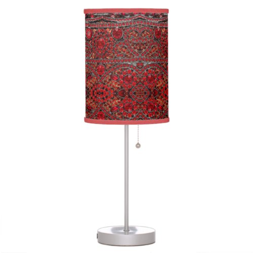 elegant sophisticated gold ruby red burgundy  table lamp