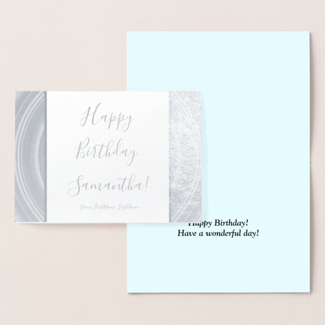 Elegant, Sophisticated "Happy Birthday" Card (Display)