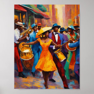Elegant Sophisticated Harlem Renaissance Music  Poster