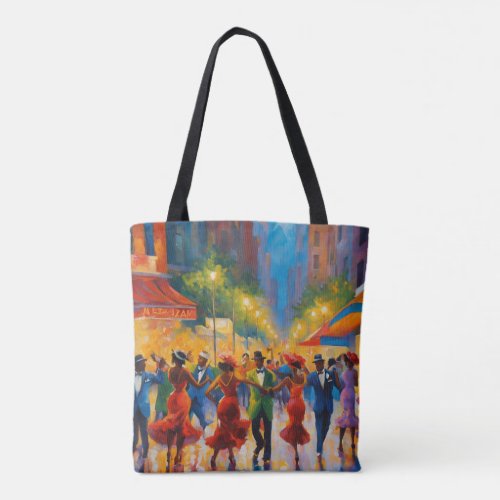 Elegant Sophisticated Harlem Renaissance Swing Tote Bag
