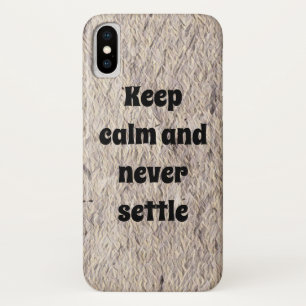 Elegant Sophisticated Inspirational Message iPhone X Case