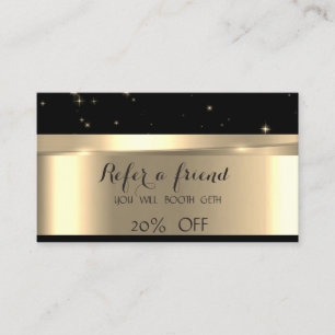 Elegant Sophisticated Luxury Referral Card