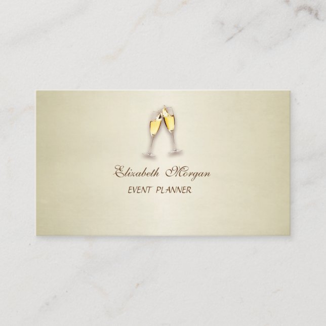 Elegant Sophisticated Modern  ,Glass Business Card (Front)