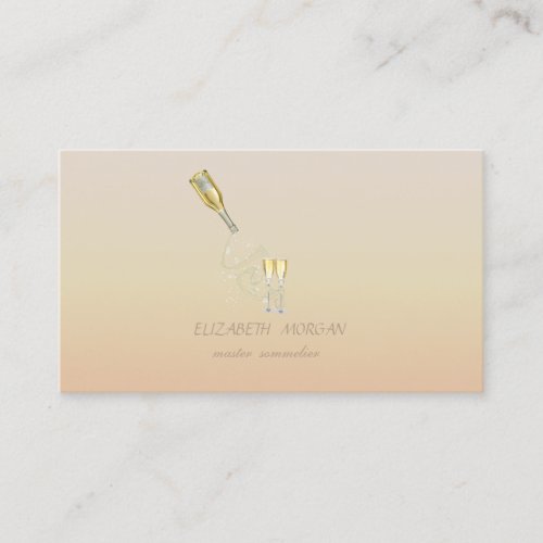 Elegant Sophisticated Modern  Glasses Business Card