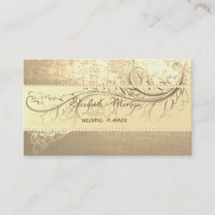 Elegant Sophisticated Modern Gold ,Pearls Business Card