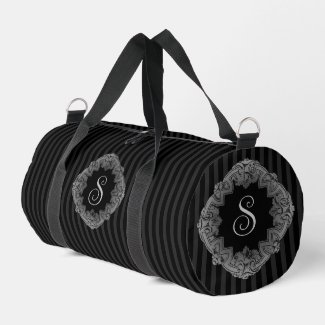 Elegant, Sophisticated Pin Striped Monogram