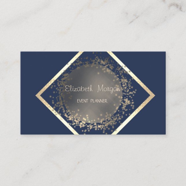 Elegant Sophisticated Professional Geometric Business Card (Front)