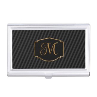 Elegant, Sophisticated Striped Monogram