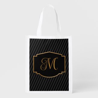 Elegant, Sophisticated Striped Monogram 