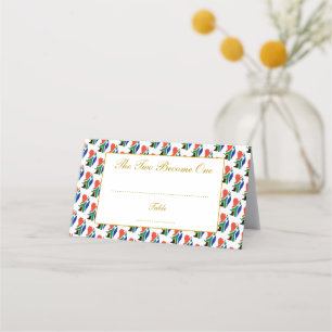 Elegant SOUTH AFRICA Wedding Celebration Place Card
