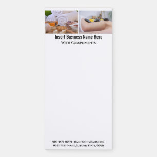 Elegant spa 2 photo DIY business office Magnetic Notepad