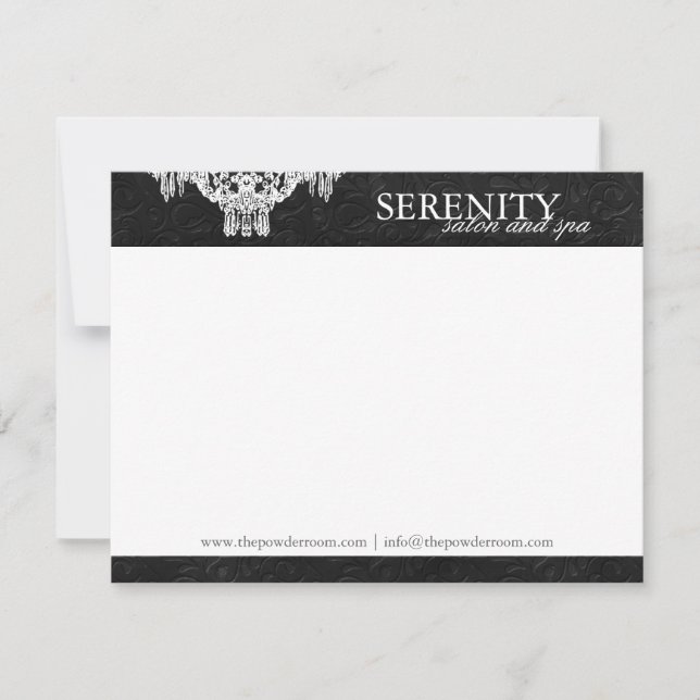 Elegant Spa and Salon Notecards (Front)