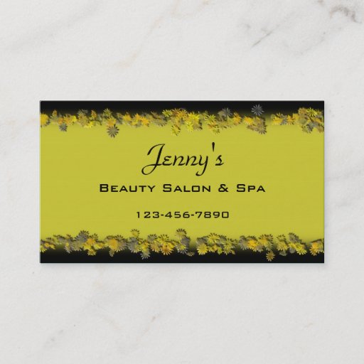 Customizable Elegant Spa Business Card