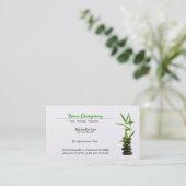 Elegant Spa / Skin Care / Massage Zen Appointment Card (Standing Front)