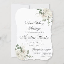 Elegant Spanish Wedding Invitation
