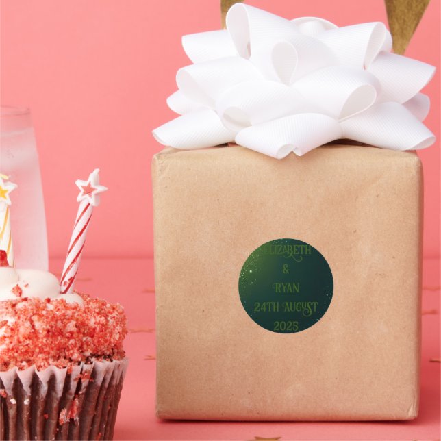 Elegant Sparkle Design for Wedding  Sticker (Party)