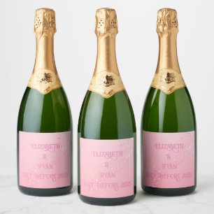 Elegant Sparkle Design Sparkling Wine Label