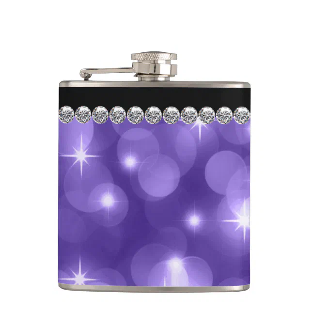 Purple Hip Flask 