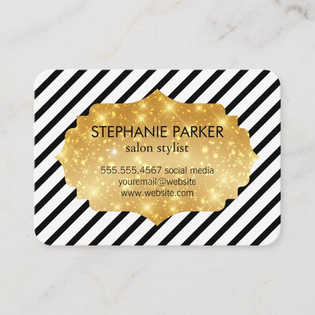 Elegant Sparkle Discount Card (Front)