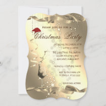 Elegant ,Sparkle,Glass,Corporate Christmas Party, Invitation