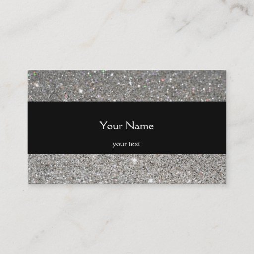 Customizable Elegant Sparkles &amp; Glitter Business Card