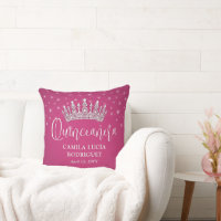 Elegant Sparkles Quinceañera Fuschia Pink Keepsake