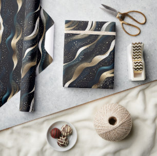 Elegant sparkling fantasy sand dune textures wrapping paper