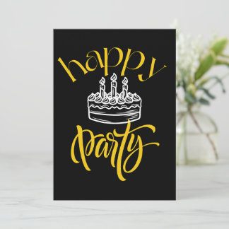 Elegant Sparkling Party Celebration Thank You Card
