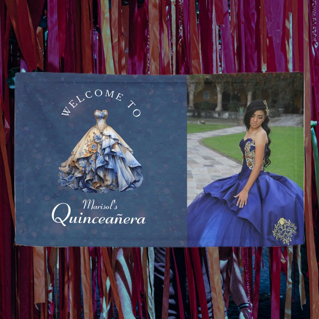 Elegant Sparkling Quinceanera Dress Banner (Creator Uploaded)