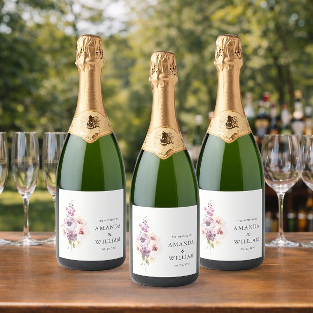 Elegant Sparkling Wine Bottle Label (Creator Uploaded)