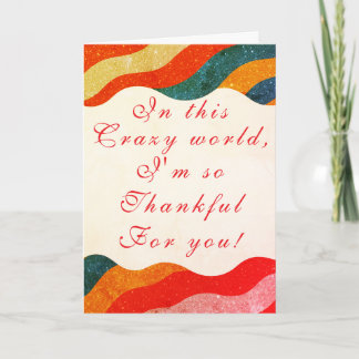 Elegant Sparkly Look Gratitude Birthday Card