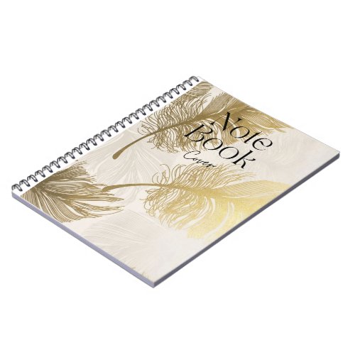 Elegant Spiral Notebook wings design