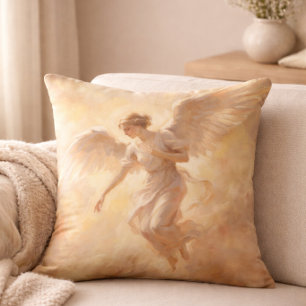 Elegant Spiritual Home Accent Angel Throw Pillow