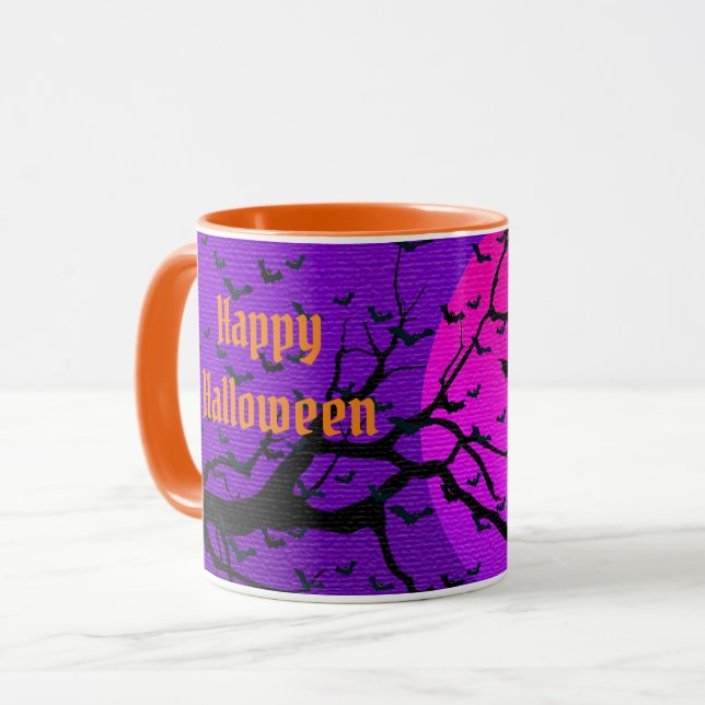 Elegant Spooky Halloween Mug (Front Left)