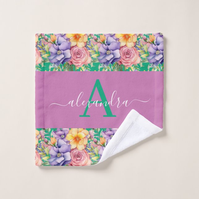 Elegant Spring Colors Towel Set (Wash Cloth)