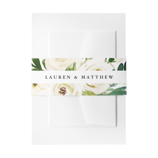 Elegant Spring Floral Belly Band (Front Example)