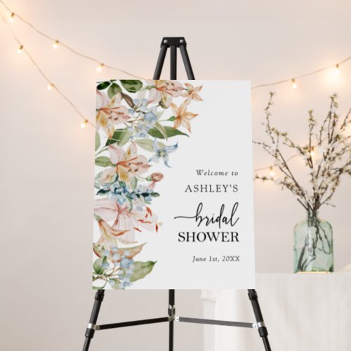 Elegant Spring Floral Bridal Shower Foam Board