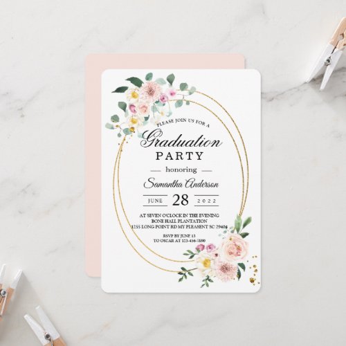 Elegant Spring Floral Graduation Party 