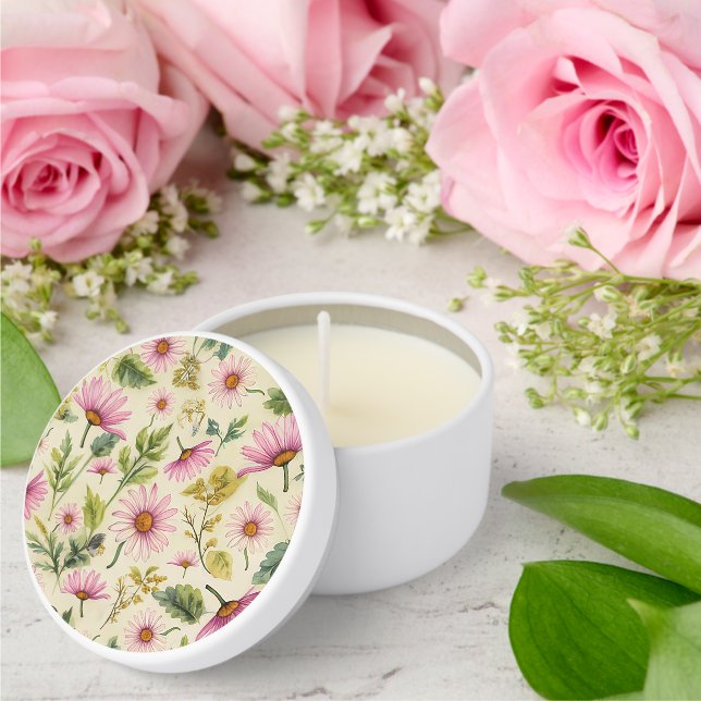 Elegant Spring Floral  Mini Candle Favors (Insitu (Wedding))