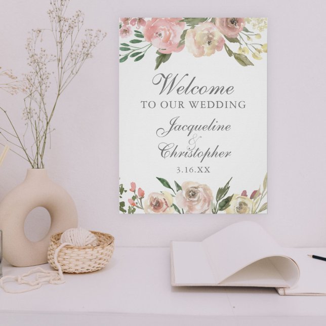 Elegant Spring Floral | Welcome to our Wedding Poster (Creator Uploaded)